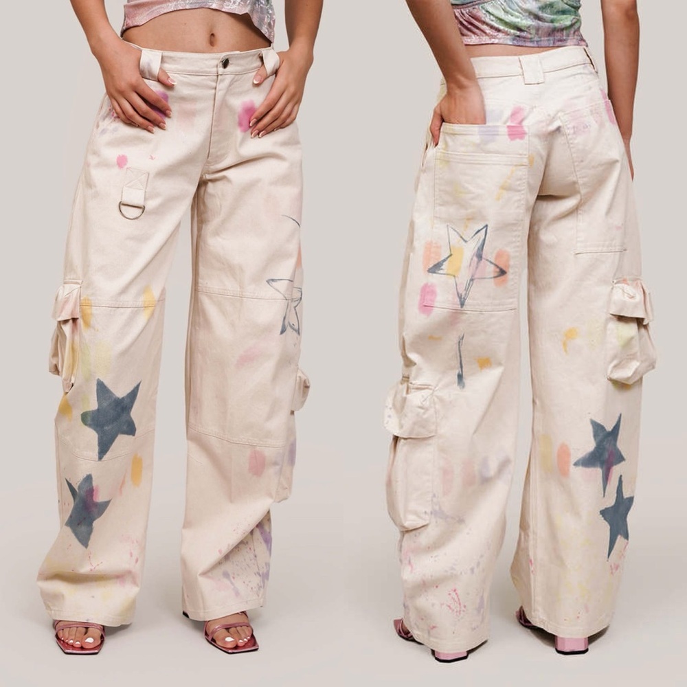 Collina Strada star burst cargo pant